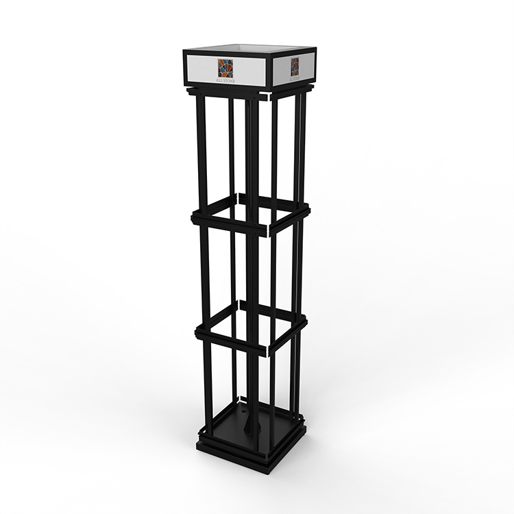 Apache Factory Customized Metal Marble Slabs Display Rack for Storing and Showcasing Marble Slabs in Store — view 4