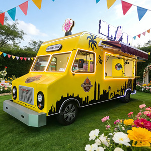 รถขายอาหารเคลื่อนที่แบบกำหนดเอง รถขายอาหารแบบพกพาสำหรับไอศกรีม ไอติมแท่ง โยเกิร์ต ของหวาน ตู้ขายของกลางแจ้งสำหรับขาย - Product Image 1