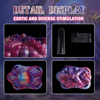 Alien Grinder Dildo Sit-and-Ride Vibrator Reitvibrator Weiblicher Klitoris-Stimulator mit 10 Modi Strap-on Monster Vibrierender Penis