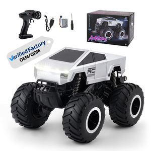 Coche Teledirigido Anfibio Todoterreno 1/16 RC 2.4G con Ruedas Grandes, Control Remoto, Rotación 360°, Conducción y Escalada, Juguete <span class=keywords><strong>Roblox</strong></span> Cybertruck para Niños - Product Image 1