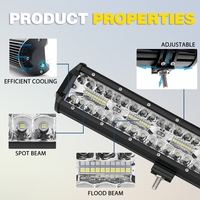 Luz Led de trabajo para coche y camión, 8D, 120W, todoterreno, 4x4, 12 voltios, 2 filas, venta al por mayor de fábrica