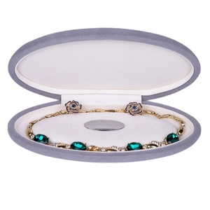 Lancement de nouveaux produits : boîte à bijoux ovale de luxe, boîte à collier exquise, emballage pour bijoux - Product Image 1
