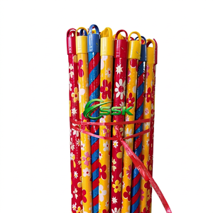 Vietnam's Best Selling Household Mop Stick 120cm Eucalyptus Core Soft PVC Coating Wooden Handle 2-in-1 for Toilet Furniture Use - Product Image 1