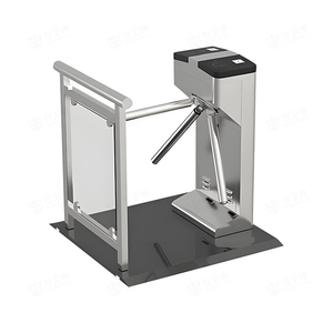 Tourniquet noir d'accès de sécurité d'entrée de vitesse de tourniquet de trépied avec la reconnaissance faciale pour le parc d'attractions - Product Image 5