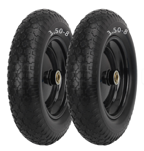 Roue de brouette en mousse PU de 14 pouces 3.50-8 roue libre plate pour chariot de palette - Product Image 4