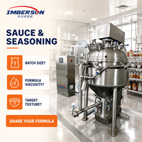 Mélangeur de sauces alimentaire automatique haute performance 200L avec agitateur à engrenages et composants de pompe