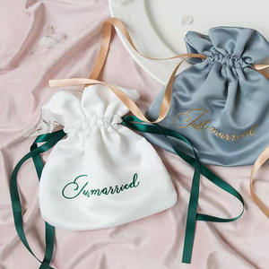 Sacs d'emballage de bijoux de cordon de satin de logo personnalisé de Offre Spéciale mini conception de luxe pour des bijoux et des bougies pour des promotions - Product Image 3