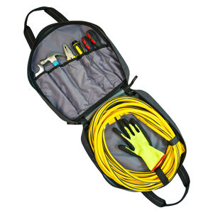 High Quality Waterproof Polyester OEM/ODM <b>Tool</b> Storage Organizer Jumper Cable Bag for Cords Hoses & EV Charging Cables (Grey) - Product Image 6