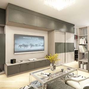 Meuble TV moderne de luxe, support durable et élégant pour centre de divertissement, apparence unique - Product Image 5