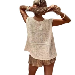 <span class=keywords><strong>Gilet</strong></span> tricoté élégant sans manches à col en V style russe pour femme, idéal pour l'<span class=keywords><strong>été</strong></span>, le bureau ou les occasions décontractées, couleur unie, vente en gros - Product Image 5