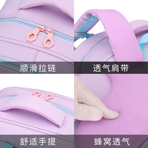 Unisex New Model Oxford <b>Backpack</b> <b>Large</b> Capacity Multi-Pocket Zipper Elementary School Burden-Reducing for Fashionable Cartoon - Product Image 2