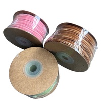 Ruban en velours en gros, 100% polyester, simple face, 3 mm-64 mm, en stock pour la décoration de mariage, l'emballage de cadeaux, les fournitures de Noël