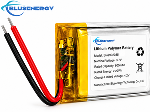 ก้อนแบตเตอรี่ลิเธียมโพลิเมอร์แบบชาร์จไฟได้902035 3.7V 600mAh สำหรับอุปกรณ์ทางการแพทย์จีพีเอสแบบสวมใส่อัจฉริยะ - Product Image 3