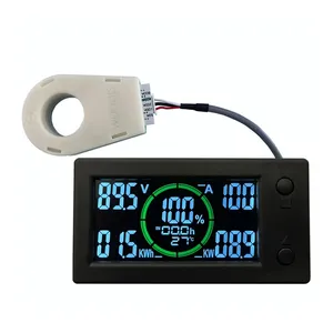 50A 100A 200A 400A BT DC 0~300v Battery Monitor Hall Coulomb Tester Digital Voltmeter Ammeter Capacity Power Electricity AH