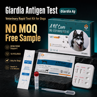 Hundeherzwurm-Antigen Schnelltest-Kit, CHW Ag Veterinär-Screening-Kassette für Hunde mit Kostenlosem Proben-Service-Kit