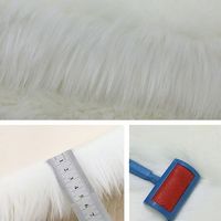 Tapis en peluche tissé antidérapant irrégulier et lavable