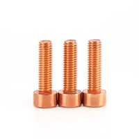Vis à tête cylindrique hexagonale en cuivre DIN 912 M2 M2.5 M3 M4 M5 M6 M8