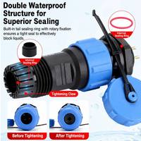 Steker Soket Las Tipe SP13 M13 Rongwei Bulat Tahan Air Termoplastik IP68 Kabel Steker Tahan Air