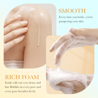 Gel Douche Corps à l'Extrait de Vitamine C et Huile de Coco pour Femmes, Blanchissant, Éclaircissant, Hydratant, Nettoyage en Profondeur, Nourrissant