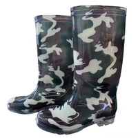 Bottes de pluie imperméables en PVC de haute qualité, bleues, multi-usages, industrielles, agricoles, mi-hautes, unisexes, toutes saisons, pour le jardinage et la randonnée