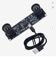 Caméra VR IMU 1.3M à double objectif avec synchronisation, obturateur global, USB2.0, haute vitesse 2560*960 90fps, caméra stéréo 3D