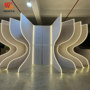 Fondo de Acrílico para Bodas, Precio de Fábrica, Color Blanco, Estilo Personalizado, Duradero, Lujoso, Tamaño Personalizable, OEM/ODM Disponible, Decoración - Product Image 5