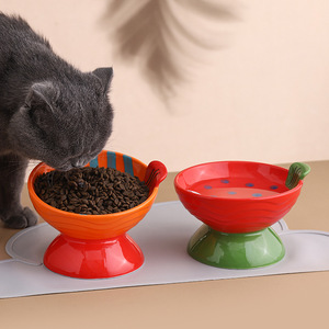 Tazón de Cerámica para Gatos con Diseño Bonito y Ecológico, de Alta Calidad, para Protección del Cuello, para Comida y Agua, Comedero para Mascotas - Product Image 6
