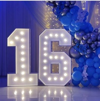 Chapiteau à LED lettres lettres 4 pieds 5 pieds pour décoration et fournitures de mariage