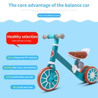 Tricycle à une vitesse en acier pour enfants Istaride, vélo à pousser pour bébé, vélo d'équilibre pour tout-petit, deux-en-un, certifié CE