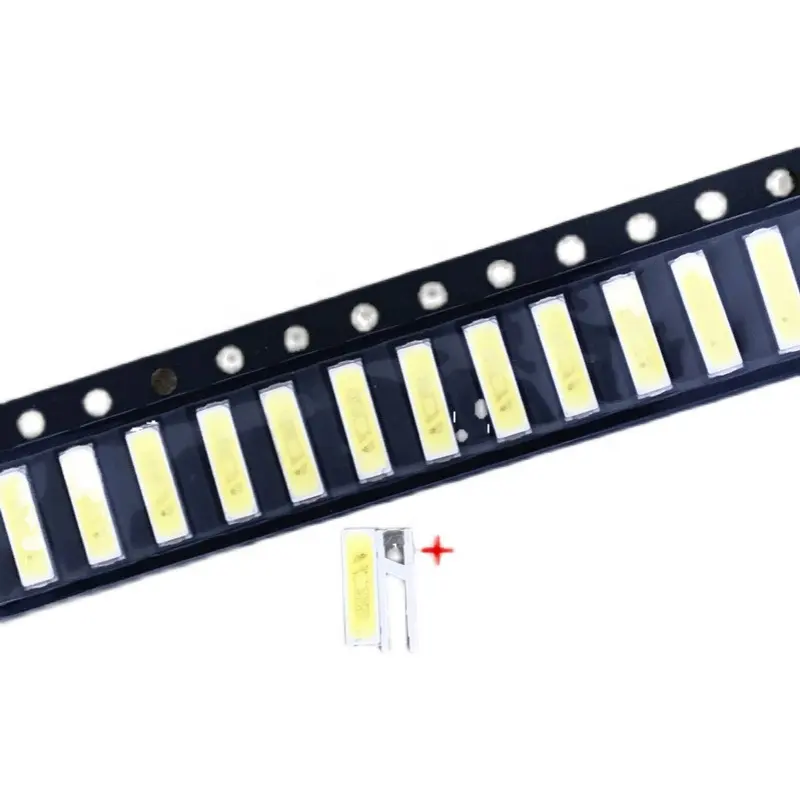 Couvercle de projecteur LED SMD 100, rétro-éclairage pour la TV, 0.5W 3V, 7020 blanc froid, 50lm, 7020 pièces