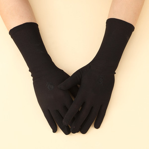 <span class=keywords><strong>Gants</strong></span> arabes <span class=keywords><strong>pour</strong></span> femmes musulmanes, <span class=keywords><strong>gants</strong></span> de protection solaire, broderie florale, manches longues, <span class=keywords><strong>gants</strong></span> arabes à doigts entiers - Product Image 5