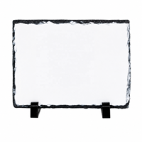 Plaque en ardoise personnalisée par sublimation 20*30cm avec support, plaque en pierre personnalisée pour cadeau de mariage, amour, animal, ange, croix