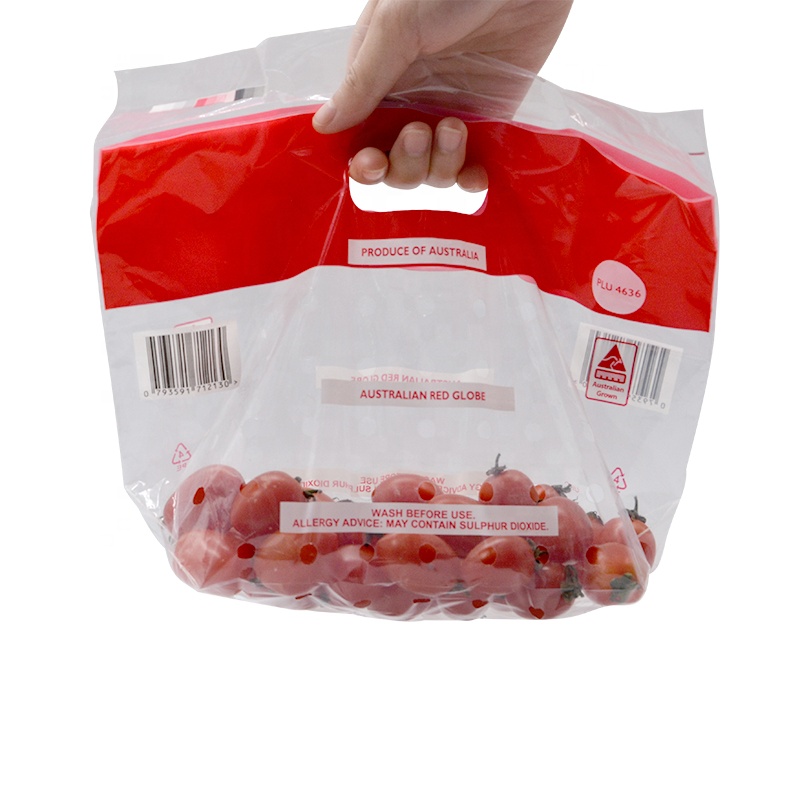 Factory price Custom logo Hang hole  Stand up pouch friendly food Fruit bag Plastic bag take Concord Grape bags