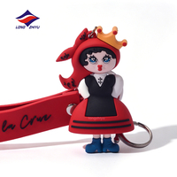 Longzhiyu, fabricant de pendentifs de poupées de dessins animés kawaii depuis 20 ans, personnalisation de porte-clés en PVC souple 3D moulé pour cadeaux