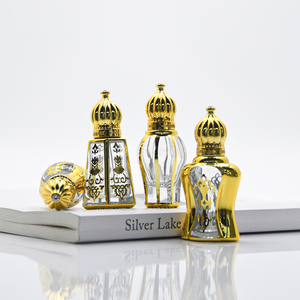 Wholesale Luxury 8ml 12ml Arabic <strong>Style</strong> <strong>Design</strong> Golden Perfume <strong>Bottle</strong> Essential Oil Glass Perfume clear Roll-on <strong>Bottle</strong> - Product Image 6