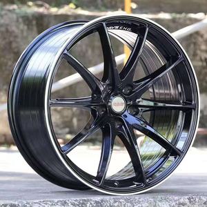 Jante en alliage d'aluminium pour voiture G25, assurance qualité, grande quantité, excellent <span class=keywords><strong>prix</strong></span>, quatre roues, PCD 105-120, ET40, multi-rayons, jante noire - Product Image 4