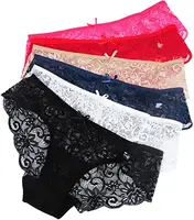 Sexy Lace Panties for Women, Ultra Thin, Mid-Rise