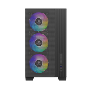 <span class=keywords><strong>Caja</strong></span> de <span class=keywords><strong>PC</strong></span> para Juegos de Metal de Torre Completa con Alto Flujo de Aire para Placa Base ATX con Fuente de Alimentación PS2 Preconstruida y <span class=keywords><strong>Ventana</strong></span> Lateral - Product Image 2