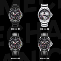 Beste Herren mechanische Armbanduhr Mode Luxus Automatik uhren Wasserdichte Edelstahl Armbanduhren