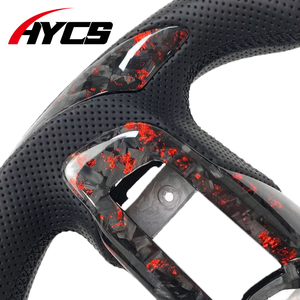 Maßgeschneidertes Geschmiedetes Carbonfaser Sportlenkrad für den <span class=keywords><strong>Ford</strong></span> Mustang GT GT500 Shelby GT350 EcoBoost Mach 1 – Innenraumzubehör - Product Image 2