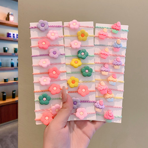 Lot de 50 Liens pour Cheveux Mignons <span class=keywords><strong>2023</strong></span> Tendance, Petits Mini Élastiques Couleur Bonbon, Adorables Bandes en Caoutchouc Dessin Animé pour Filles et Bébés, Accessoires Capillaires - Product Image 4