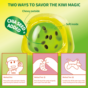 Amos Peelerz Candy Gummy 85g Abziehbare Süßigkeiten <span class=keywords><strong>Kiwi</strong></span>-Geschmack Original Geschälte Gummibonbons - Product Image 3