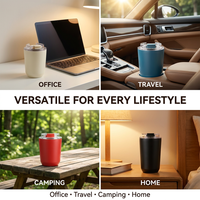 Cadeau de Noël personnalisé Kingze 280ml 380ml gobelet à café thermique en acier inoxydable pour les voyageurs