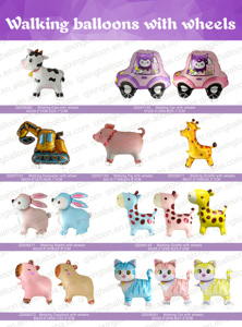 <span class=keywords><strong>Coniglio</strong></span> ambulante <span class=keywords><strong>con</strong></span> ruote palloncini dinosauri unicorni elefanti palloncini gonfiabili decorazioni per feste di compleanno forniture giocattolo - Product Image 4