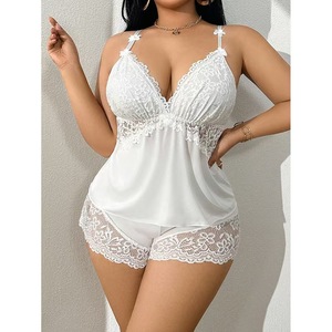 Camisón de Tirantes para <span class=keywords><strong>Mujer</strong></span>, Otoño, Sexy y Tentador, Pantalones Cortos Dulces, Conjunto de Dos Piezas, Ropa de Dormir Ligera para el Hogar - Product Image 4