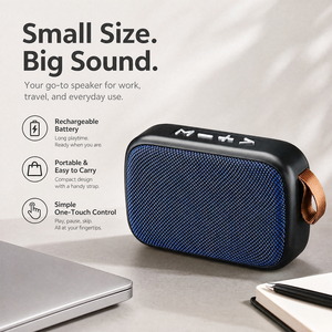 WSY7603 Haut-parleur avec logo personnalisé Bluetooth e <span class=keywords><strong>promotion</strong></span> Mini <span class=keywords><strong>caisson</strong></span> <span class=keywords><strong>de</strong></span> basses portable sans fil audio extérieur en tissu - Product Image 2