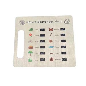 Tailai Chasse au trésor en bois Exploration <span class=keywords><strong>de</strong></span> la nature Jouet d'activité d'apprentissage en plein air pour l'éducation précoce et l'interaction parent-enfant - Product Image 4