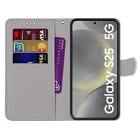 Imprimer Portefeuille Étui En Cuir Pour Samsung Galaxy S25 Ultra S24 Plus S23 FE A36 A56 A26 A16 A55 A35 A25 5G A24 4G A15 A05 A05S Couverture