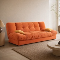 Canapé convertible trois places en velours de haute qualité de style italien, garnissage en éponge, ensemble de meubles modulaires pour salon