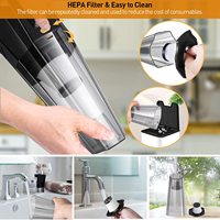 Aspirateur de voiture portable sans fil 120W charge USB aspirateur à main humide et sec pour voiture bureau maison animal de compagnie